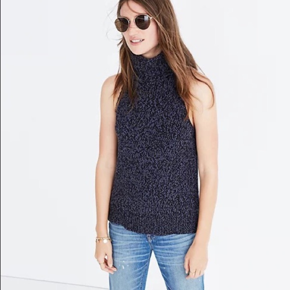 Madewell Turtleneck Cutaway Sweater-Vest Medium BNWOT